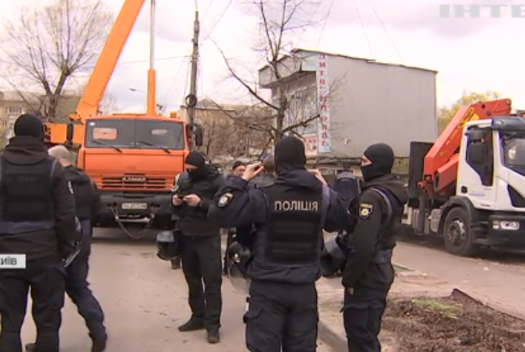 У Києві поліція побилася з підприємцями