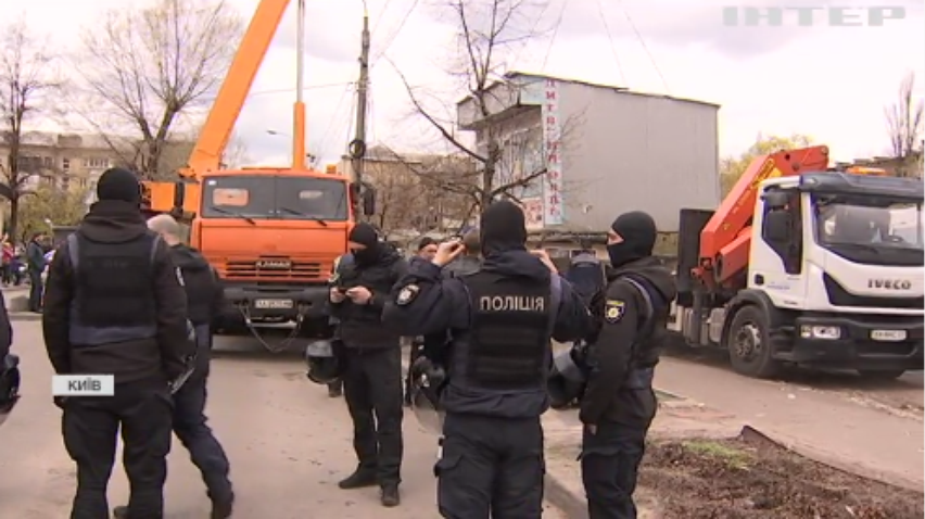 У Києві поліція побилася з підприємцями