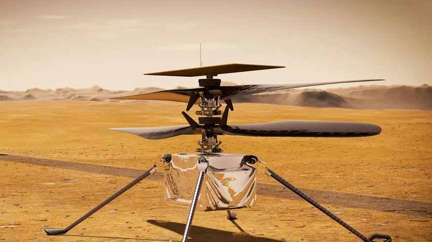 У NASA опублікували перші знімки з марсіанського гелікоптера Ingenuity